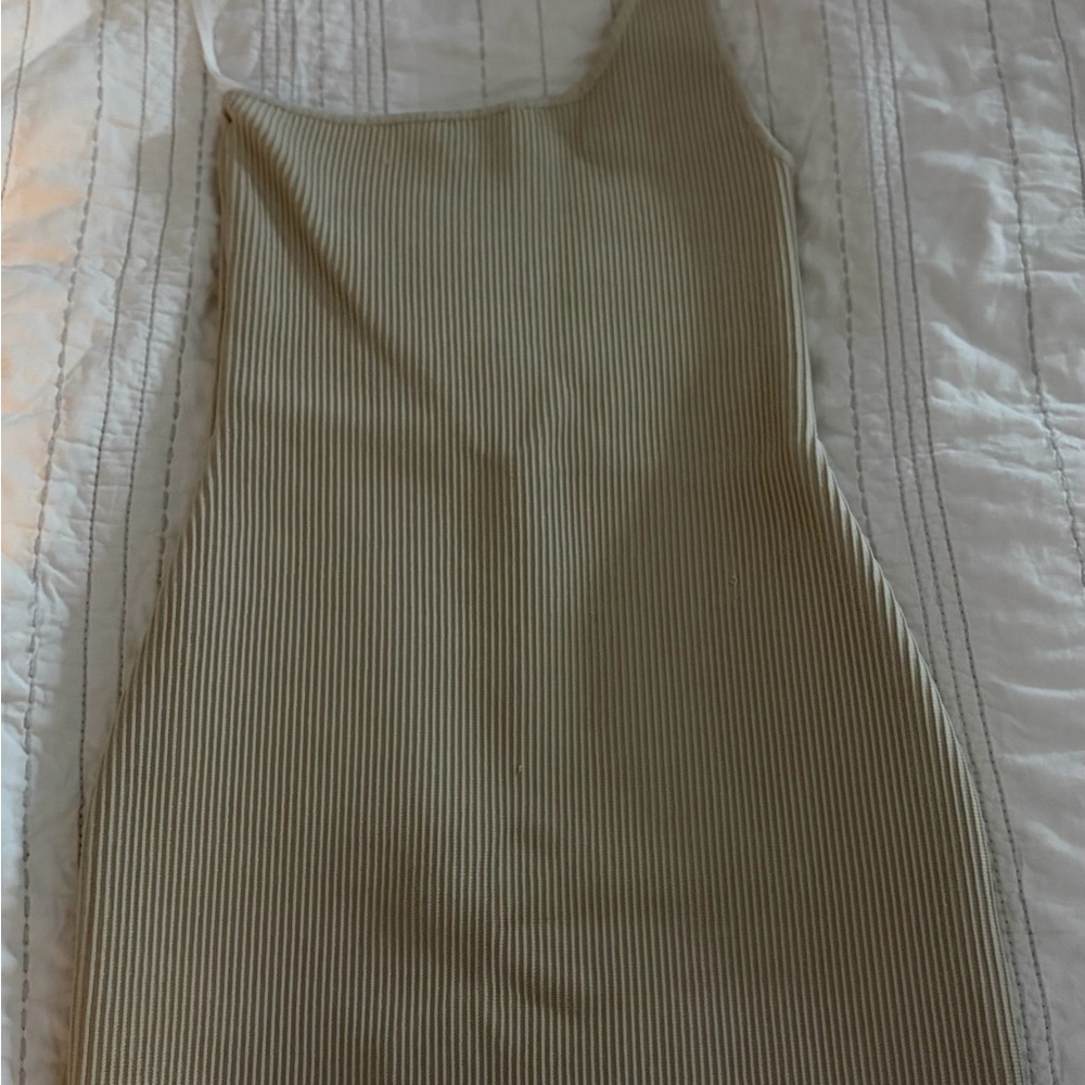 Babaton Ribbed Knit Top in Gray